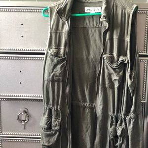 Hunter green vest